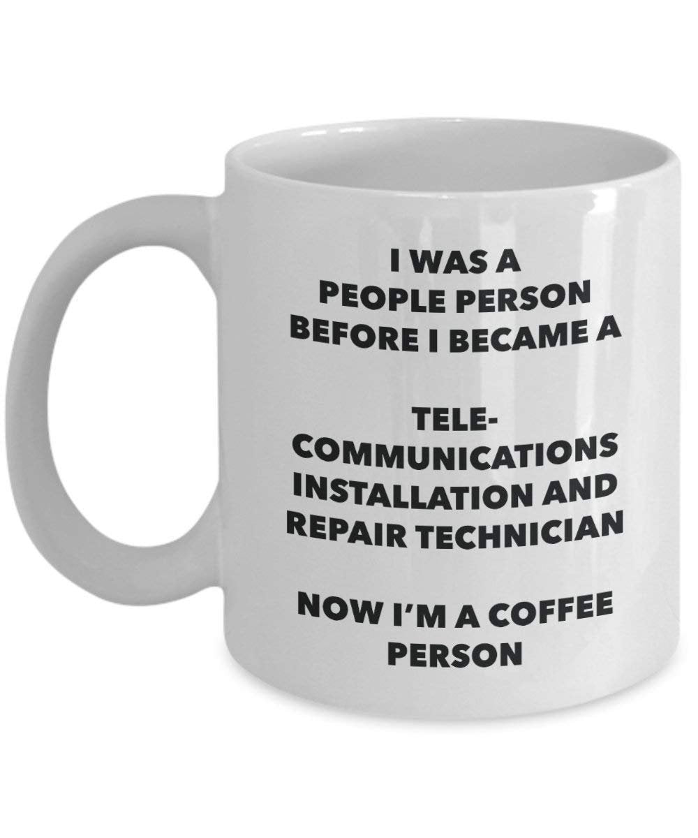 Telecommunications Installation And Repair Technician Coffee Person Mug - Funny Tea Cocoa Cup - Birthday Christmas Coffee Lover Cute Gag Gifts Idea