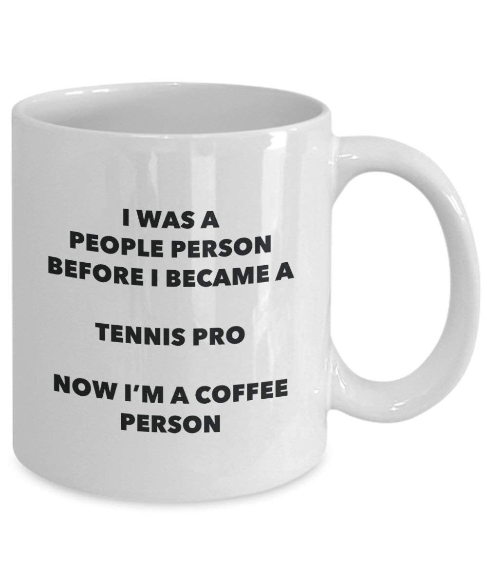 Tennis Pro Coffee Person Mug - Funny Tea Cocoa Cup - Birthday Christmas Coffee Lover Cute Gag Gifts Idea