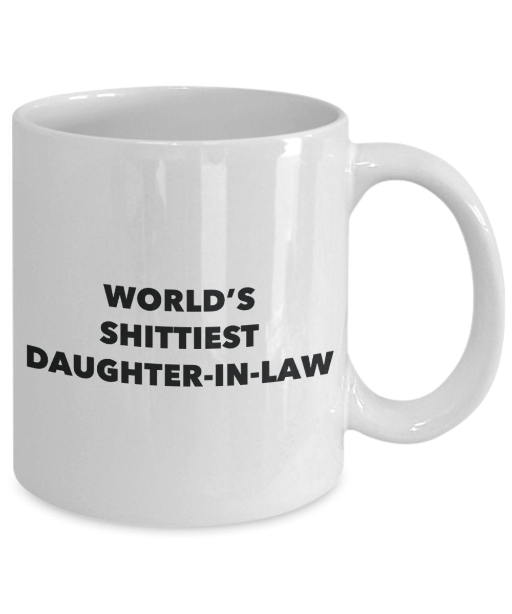 Daughter-in-law Mug - Coffee Cup - World's Shittiest Daughter-in-law - Daughter-in-law Gifts - Funny Novelty Birthday Present Idea