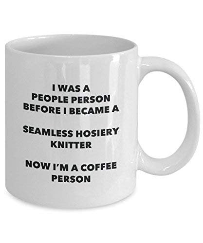 Seamless Hosiery Knitter Coffee Person Mug - Funny Tea Cocoa Cup - Birthday Christmas Coffee Lover Cute Gag Gifts Idea