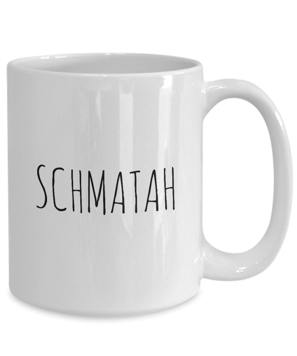Yiddish Mug - Funny Schmatah Coffee Cup - Jewish Humor Gift Idea