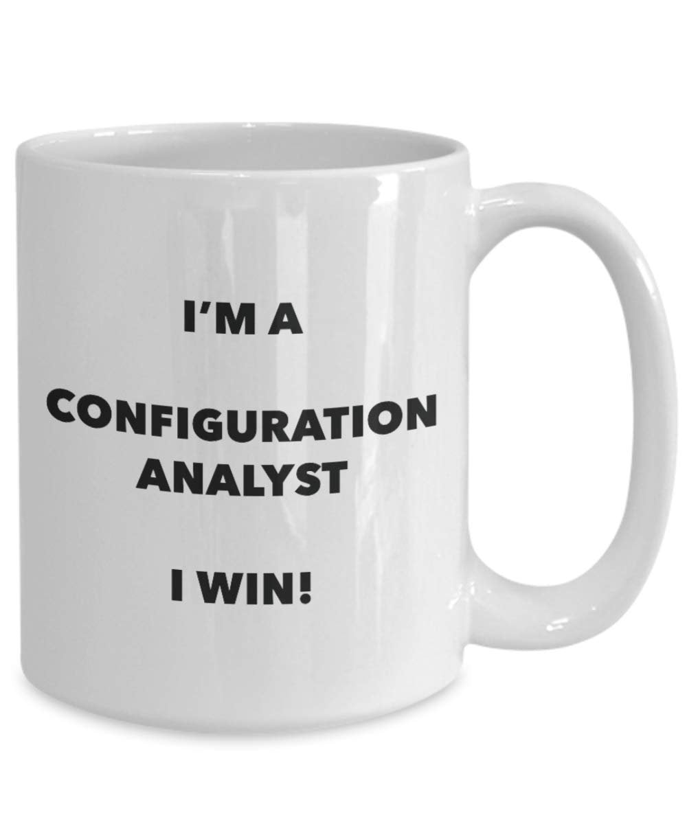 I' m A configurazione Analyst tazza i Win. – Funny Coffee Cup – novelty Birthday Christmas GAG regalo idea 15oz Infradito colorati estivi, con finte perline