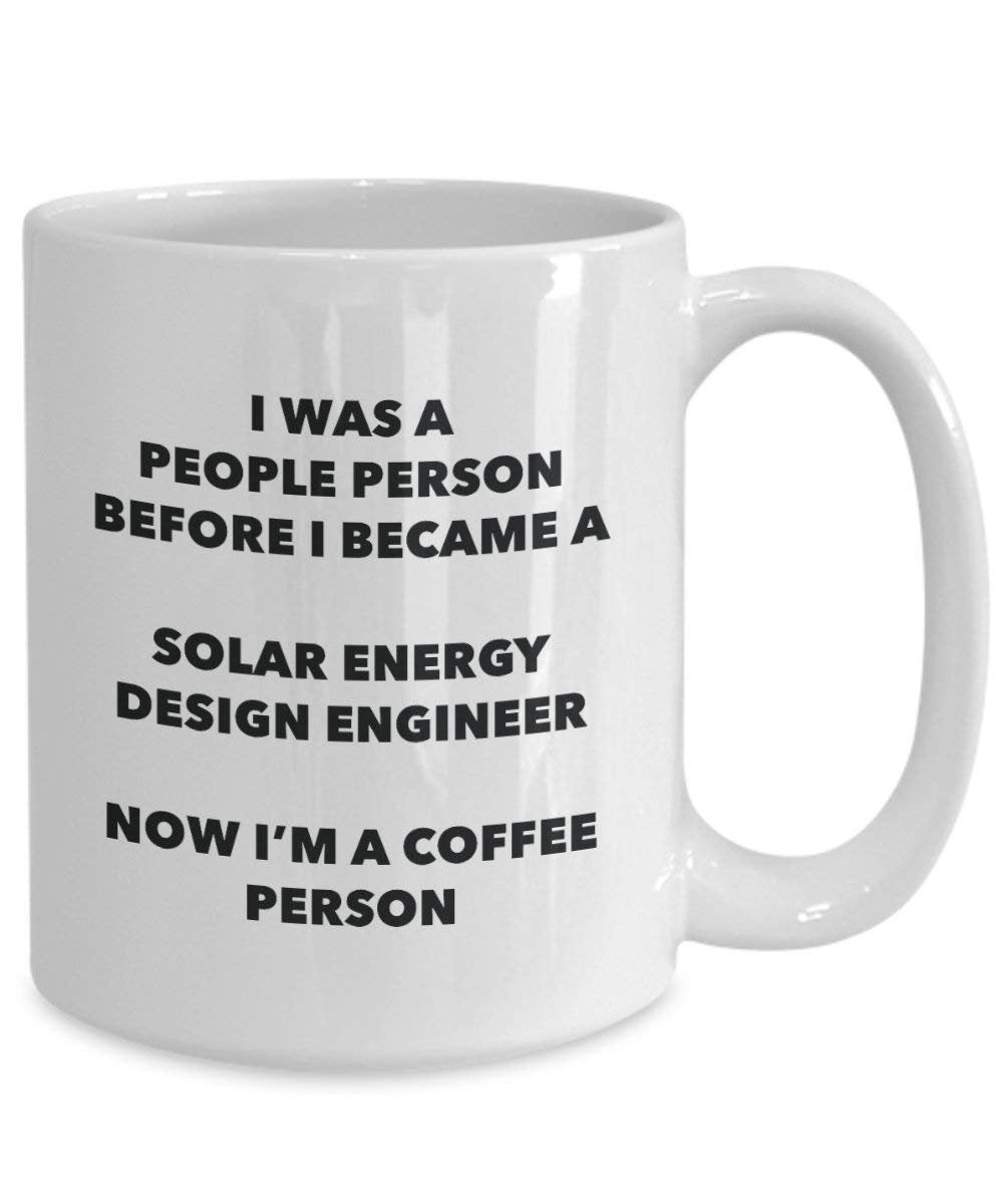 Solar Energy Design Ingenieur Kaffee Person Tasse – Funny Tee Kakao-Tasse – Geburtstag Weihnachten Kaffee Lover Cute Gag Geschenke Idee 15oz weiß