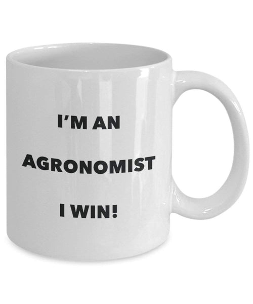 Agronomist Tasse – Ich bin ein Agronomist I Win. – Funny Kaffeetasse – Neuheit Geburtstag Weihnachten Gag Geschenke Idee
