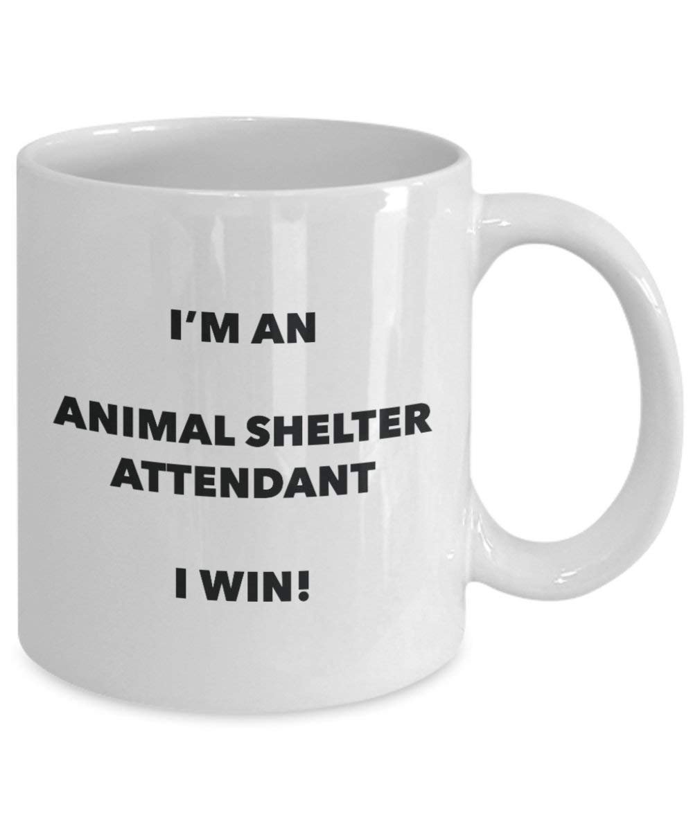 Animal Shelter cette mise à jour Mug – Je suis un Animal Shelter cette mise à jour I Win. – Funny Tasse à café – Fantaisie anniversaire Idée de Gag cadeaux de Noël 11oz blanc
