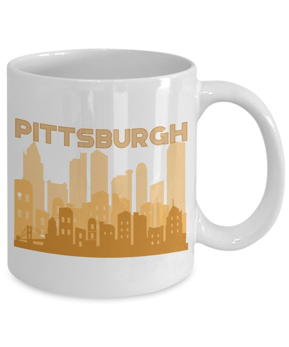 Pittsburgh City Coffee Mug - Funny Tea Hot Cocoa Cup - Novelty Birthday Christmas Anniversary Gag Gifts Idea