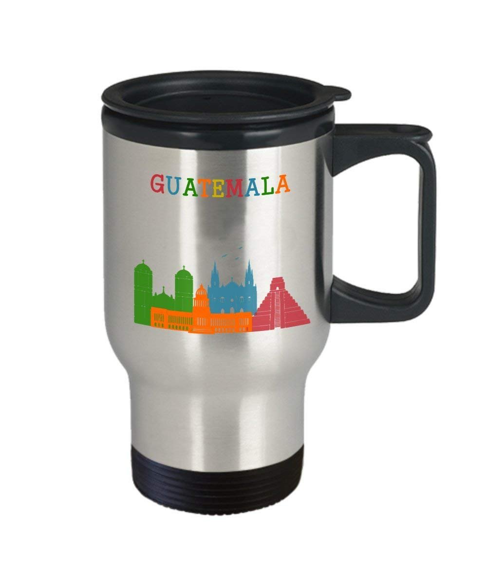 Tazza da viaggio Guatemala – divertente tazza termica per tè caldo o caffè – idea regalo per compleanno, Natale, anniversario