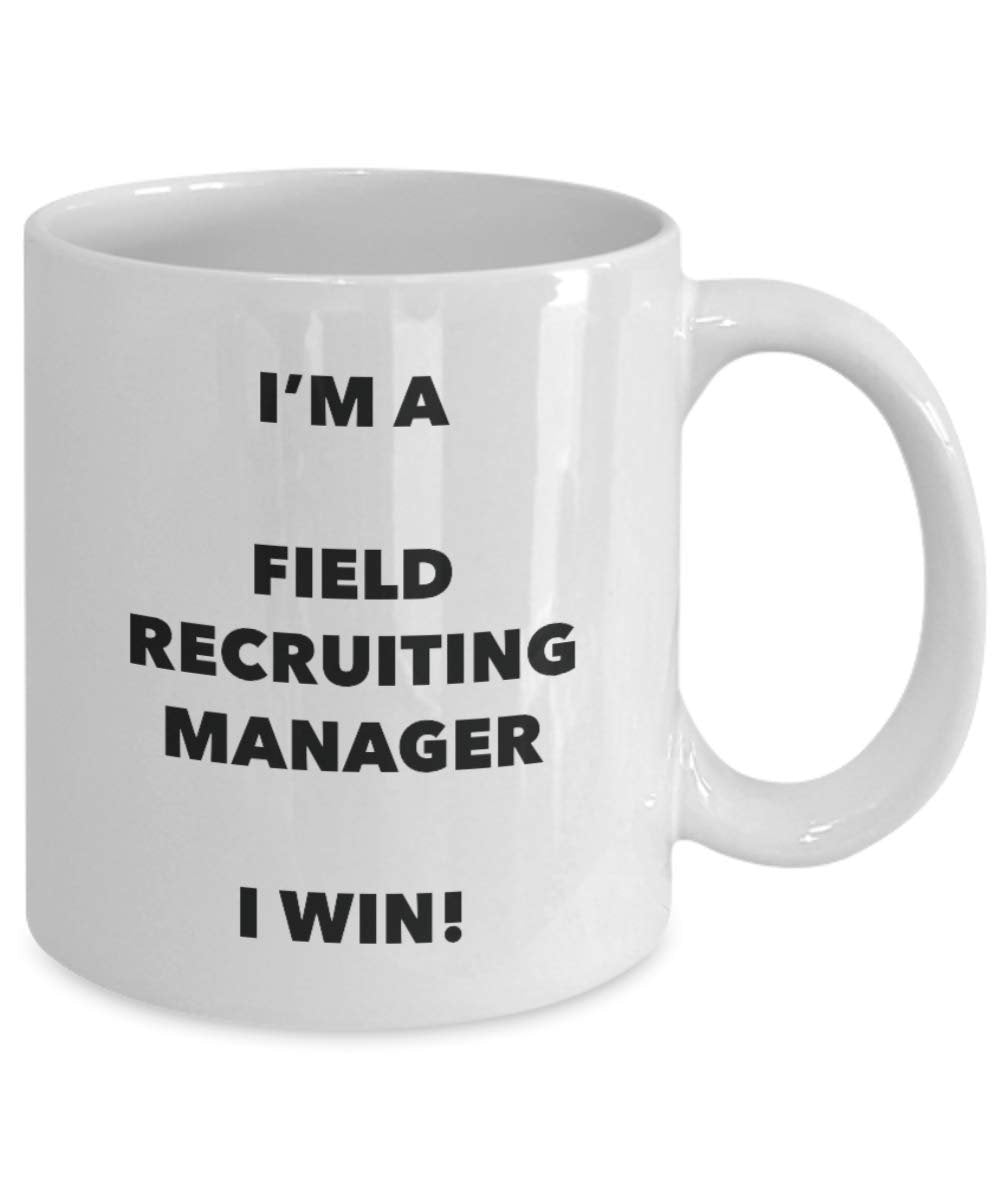 Sono un campo Reclutamento manager mug i Win – Funny Coffee Cup – novelty Birthday Christmas GAG regalo idea