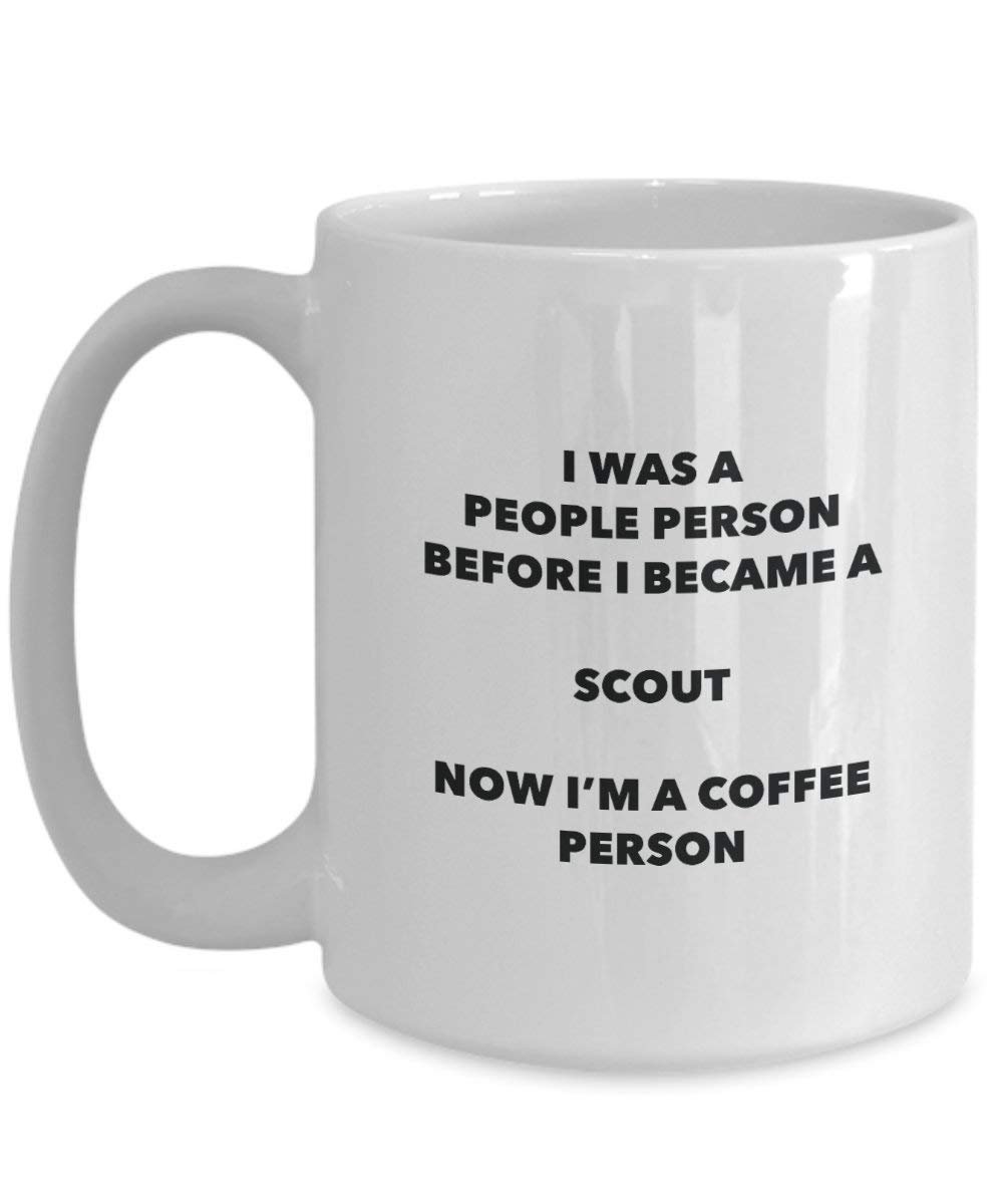 Scout Coffee Person Mug - Funny Tea Cocoa Cup - Birthday Christmas Coffee Lover Cute Gag Gifts Idea