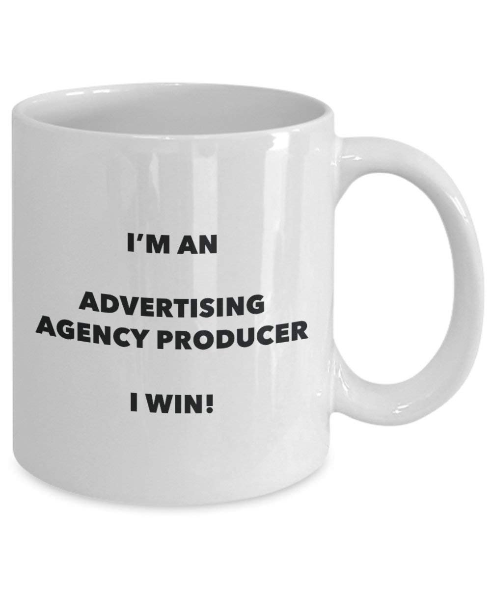 Werbung Agentur produziert Tasse – Ich bin ein Werbung Agentur produziert I Win. – Funny Kaffeetasse – Neuheit Geburtstag Weihnachten Gag Geschenke Idee