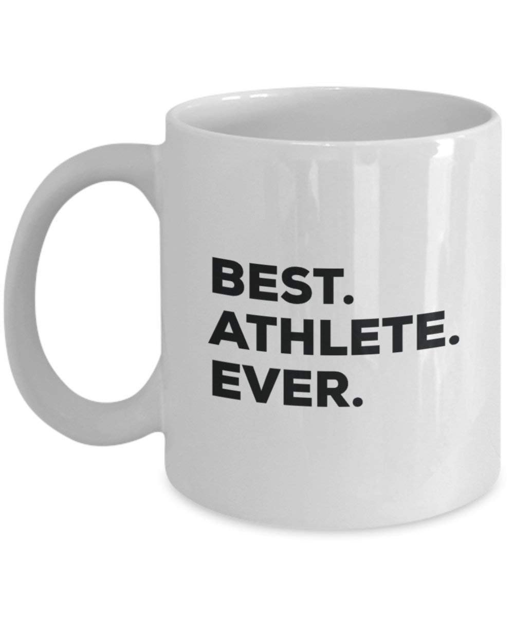 Best Athlete Ever Mug - Funny Coffee Cup -Thank You Appreciation for Christmas Birthday Holiday Unique Gift Ideas
