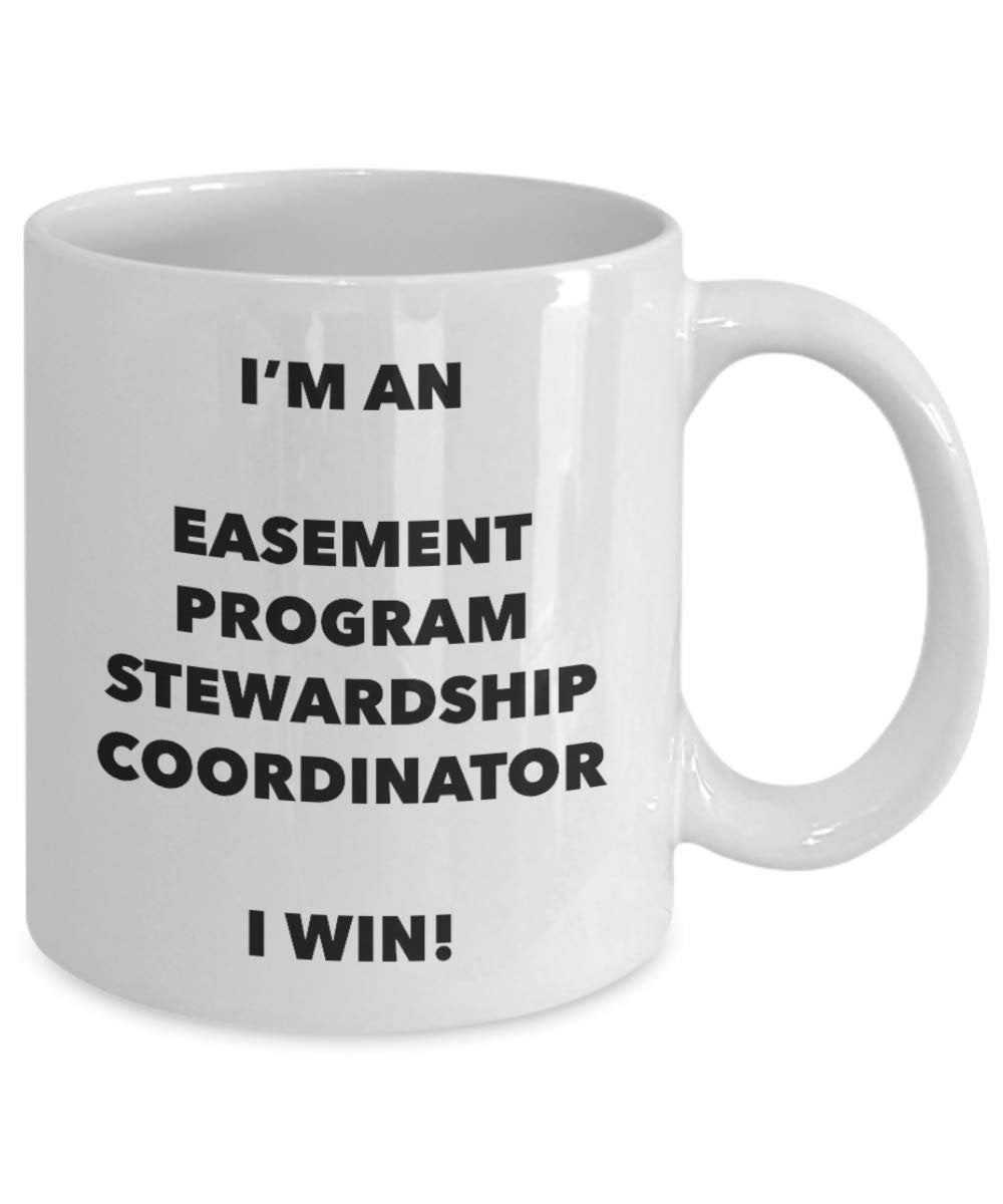 Je suis une Servitude (Droit Français) Programme Stewardship Coordinator I Win. – Funny Tasse à café – Fantaisie anniversaire Idée de Gag cadeaux de Noël 15oz blanc