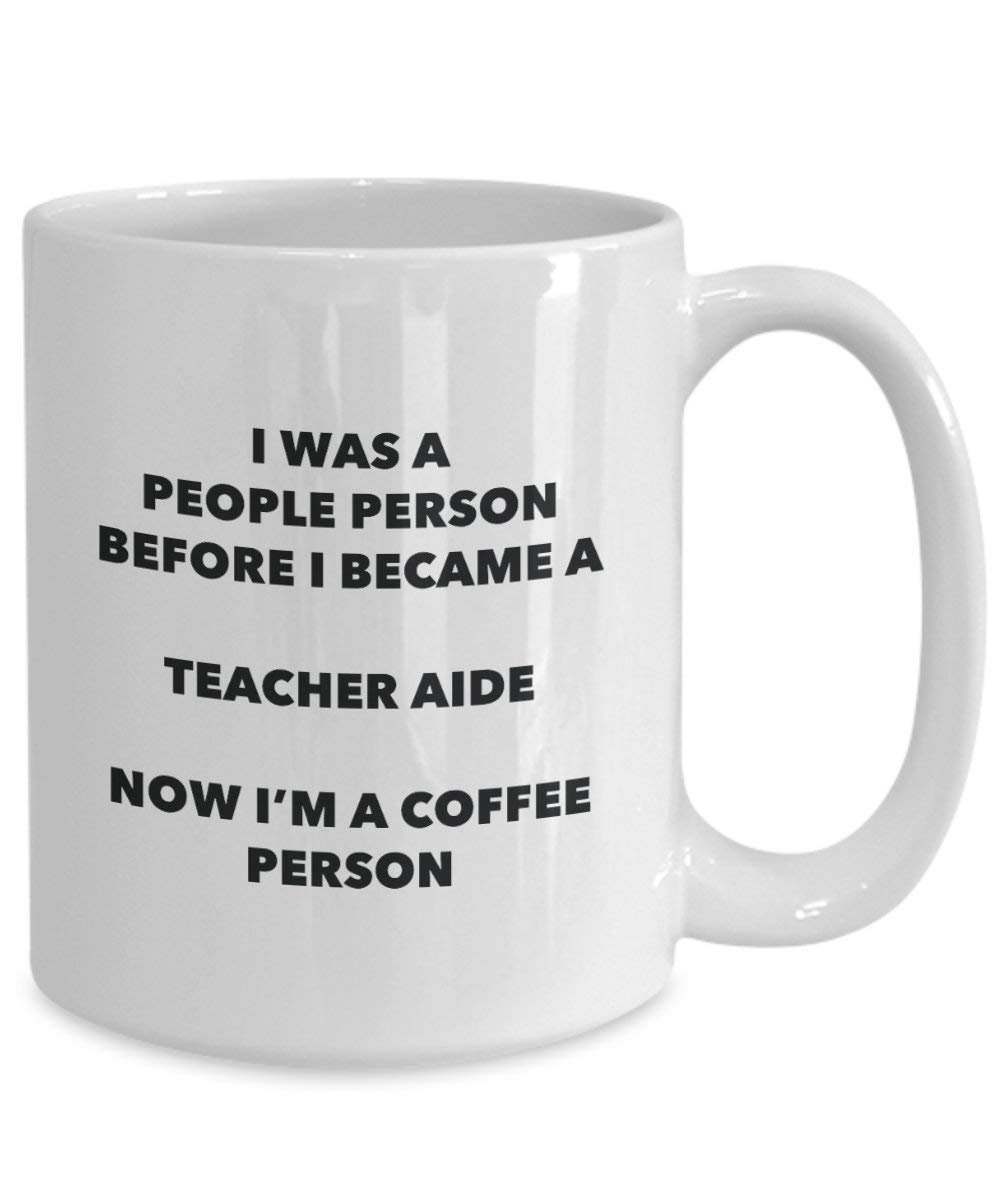 insegnante Aide cacao persona – Tazza da tè caffè tazza – Birthday Christmas Coffee Lover cute GAG regalo idea 15oz Infradito colorati estivi, con finte perline