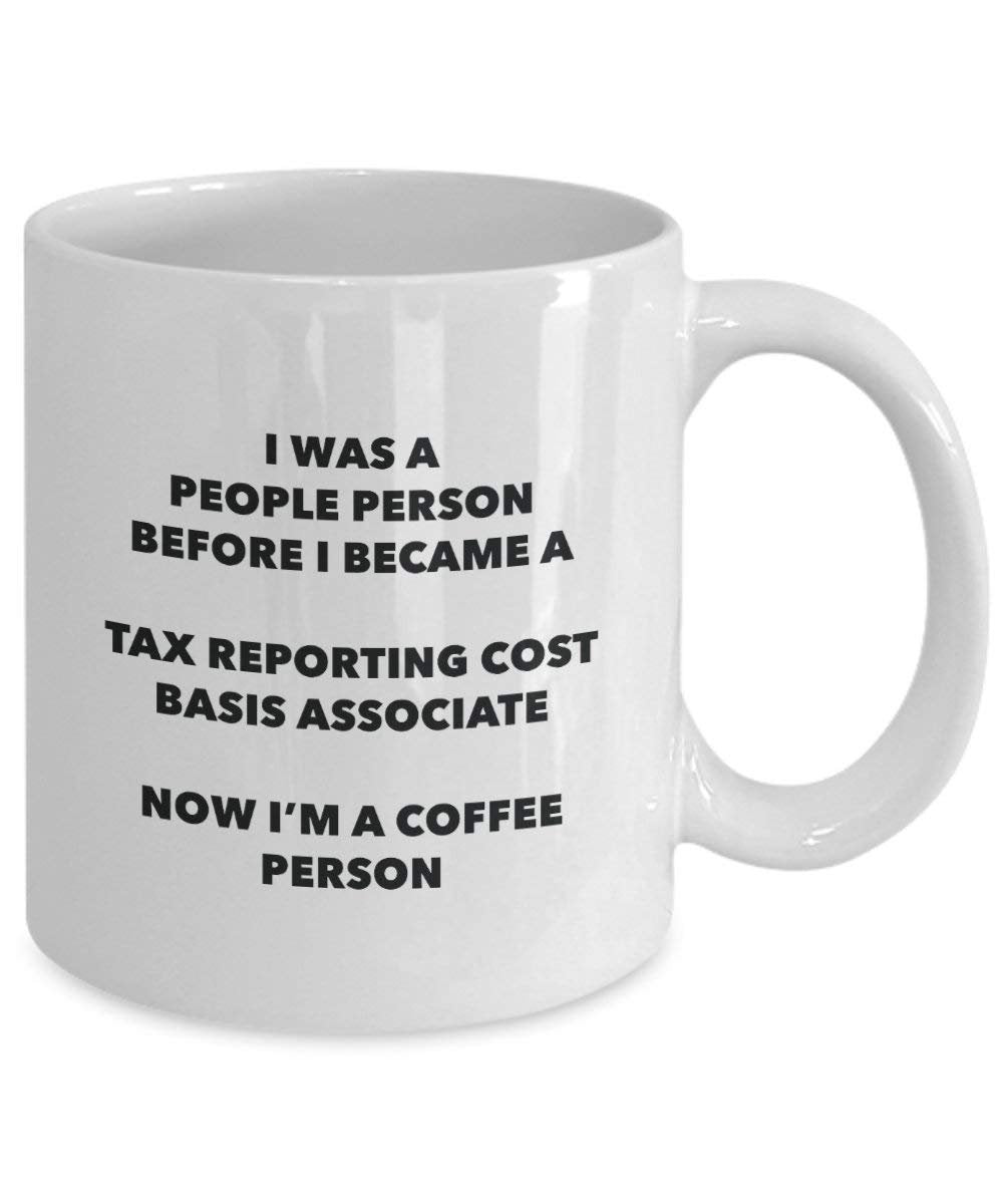 taxes Rapports coût Basis Associate personne à café Mug Tasse à thé de cacao – rigolo – Anniversaire de Noël amateur de café mignon Gag Gifts Idée 15oz blanc