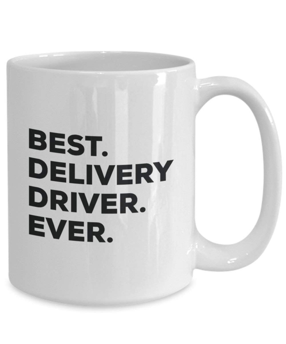Meilleur pilote de livraison jamais Mug rigolo – Tasse à café – Thank You Appréciation pour Noël Anniversaire Vacances Cadeau unique idées 11oz blanc