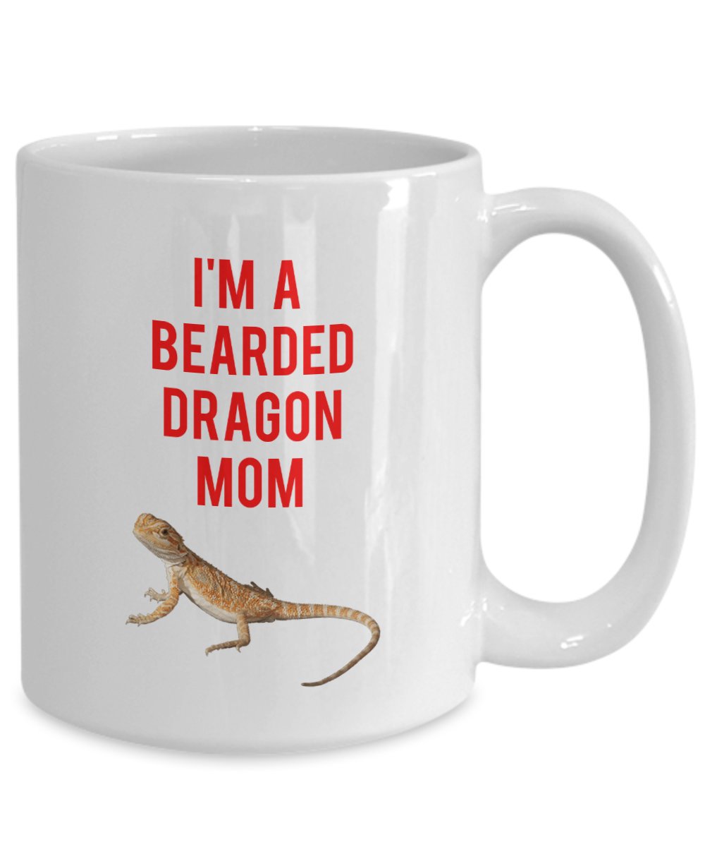 Bearded Dragon Mom Mug - Funny Tea Hot Cocoa Coffee Cup - Novelty Birthday Christmas Anniversary Gag Gifts Idea