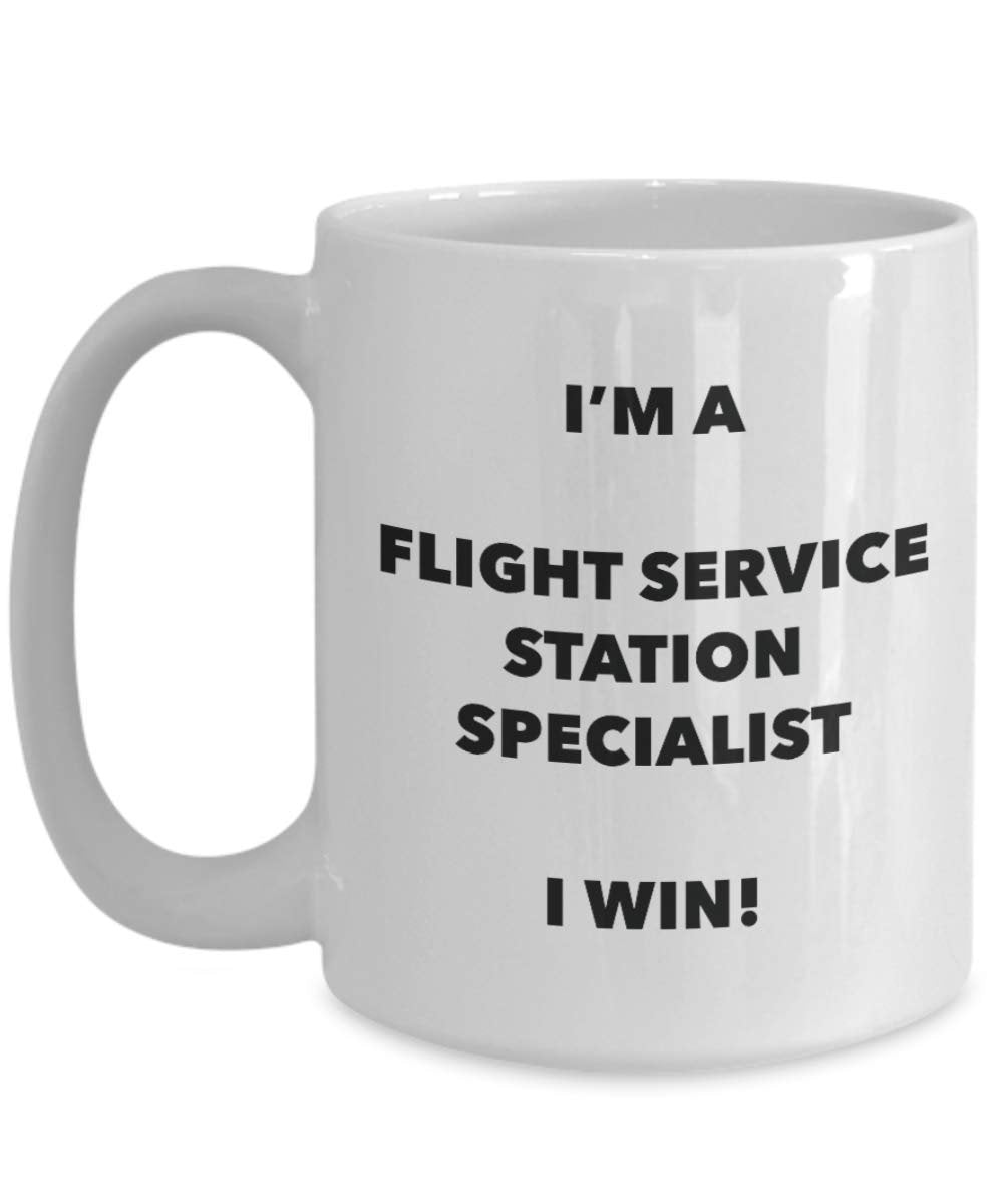 I'm a Flight Service Station Specialist Mug I win - Funny Coffee Cup - Novelty Birthday Christmas Gag Gifts Idea