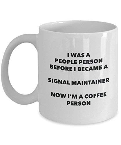 Signal Maintainer Coffee Person Mug - Funny Tea Cocoa Cup - Birthday Christmas Coffee Lover Cute Gag Gifts Idea