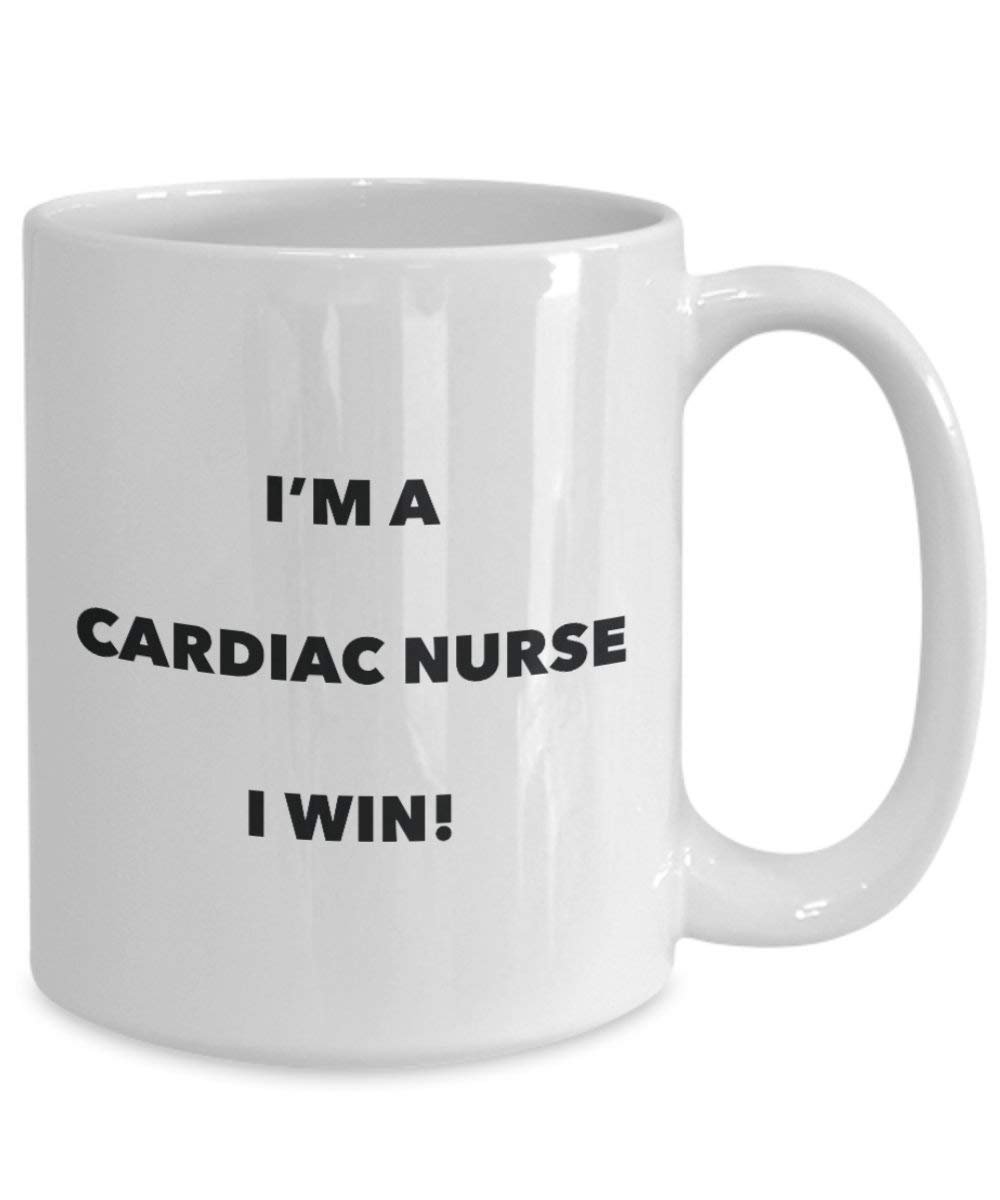 CARDIAC Nurse Tasse – I 'm a Cardiac Nurse I Win. – Funny Kaffeetasse – Neuheit Geburtstag Weihnachten Gag Geschenke Idee