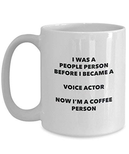 Voice Actor Coffee Person Mug - Funny Tea Cocoa Cup - Birthday Christmas Coffee Lover Cute Gag Gifts Idea
