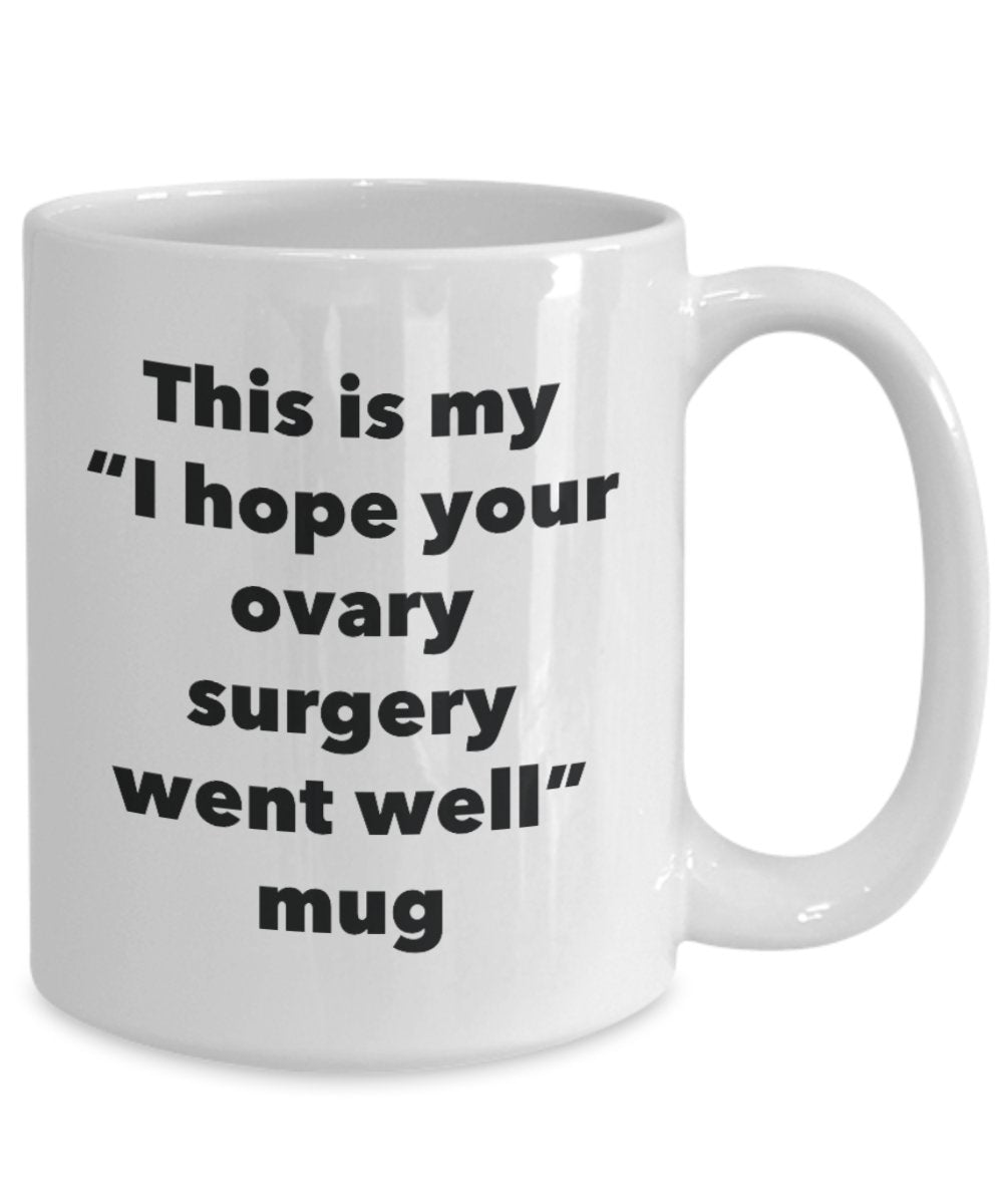 This is My "I Hope Your Ovary Surgery Went Well" Mug - Funny Tea Hot Cocoa Coffee Cup - Novelty Birthday Christmas Anniversary Gag Gifts Idea