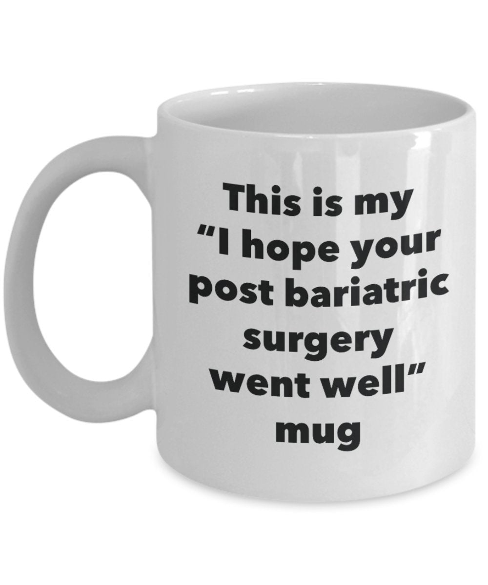 Tazza con scritta in lingua inglese “This is my I hope your post bariatric surgery Went Well”, divertente tazza per tè caldo o cacao, regalo di guarigione (lingua italiana non garantita) 11oz Infradito colorati estivi, con finte perline