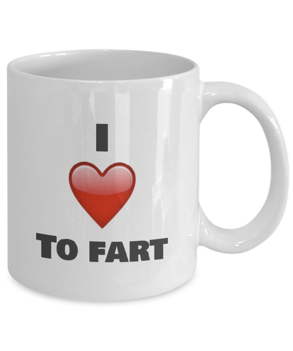 I Love to Fart Coffee Mug - funny gifts idea