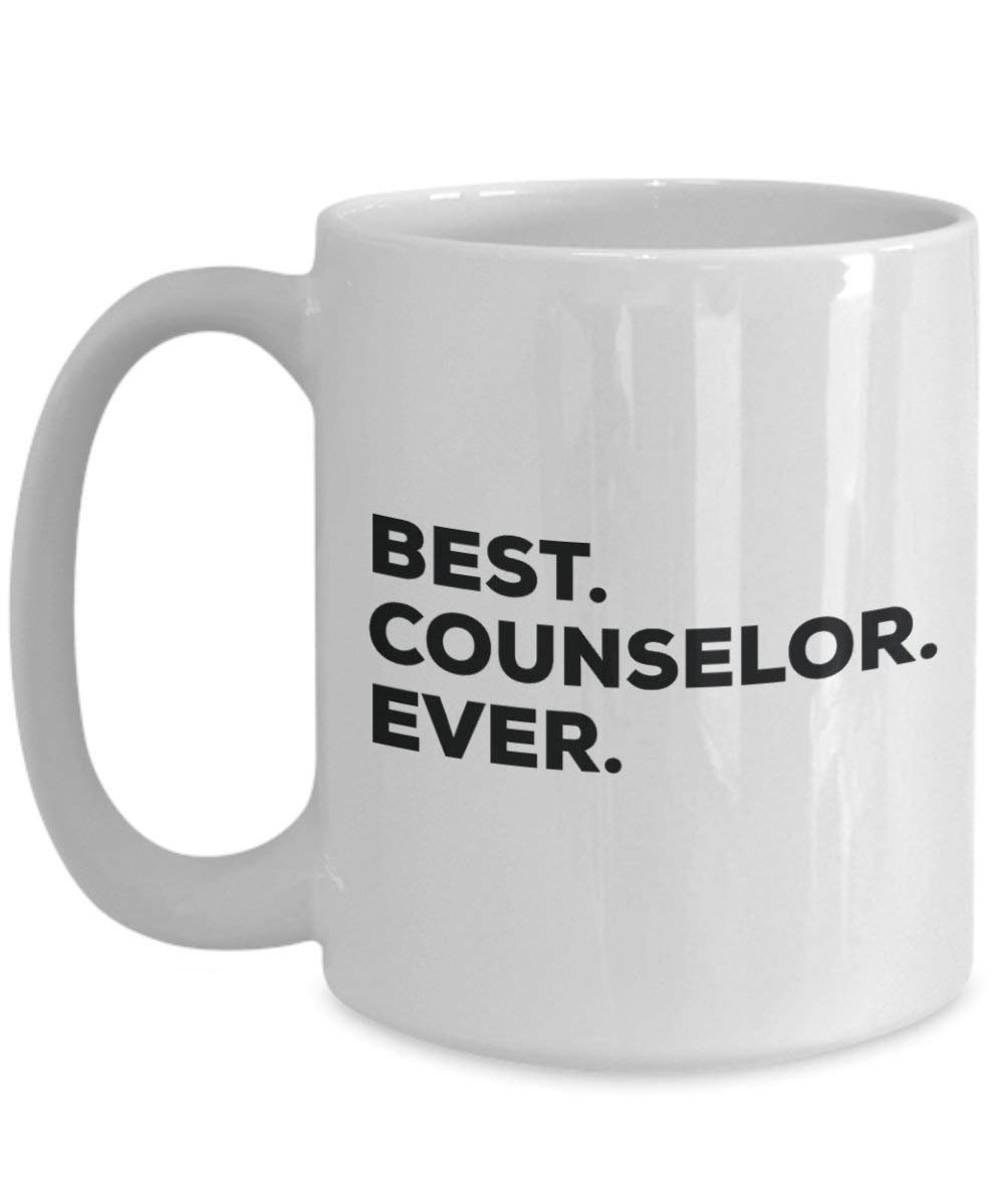 Best Counselor Ever Mug - Funny Coffee Cup -Thank You Appreciation For Christmas Birthday Holiday Unique Gift Ideas