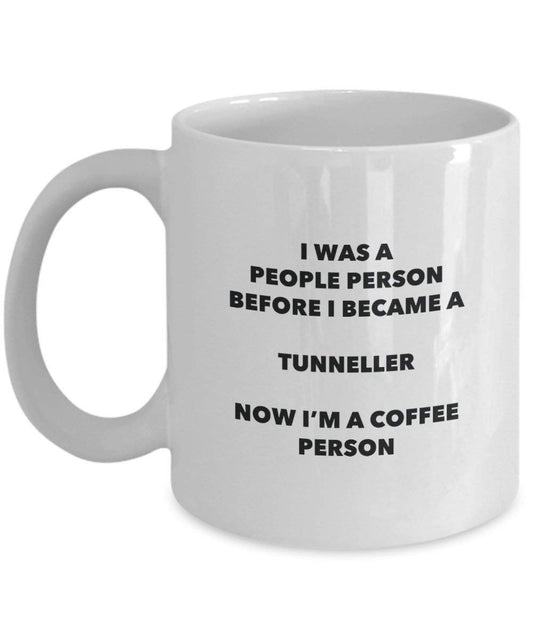 Tunneller personne à café Mug Tasse à thé de cacao – rigolo – Anniversaire de Noël amateur de café mignon Gag Gifts Idée 11oz blanc