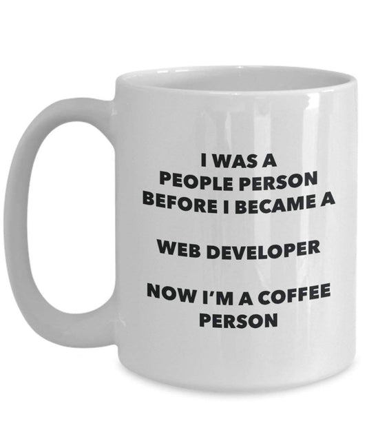 Web Developer Coffee Person Mug - Funny Tea Cocoa Cup - Birthday Christmas Coffee Lover Cute Gag Gifts Idea
