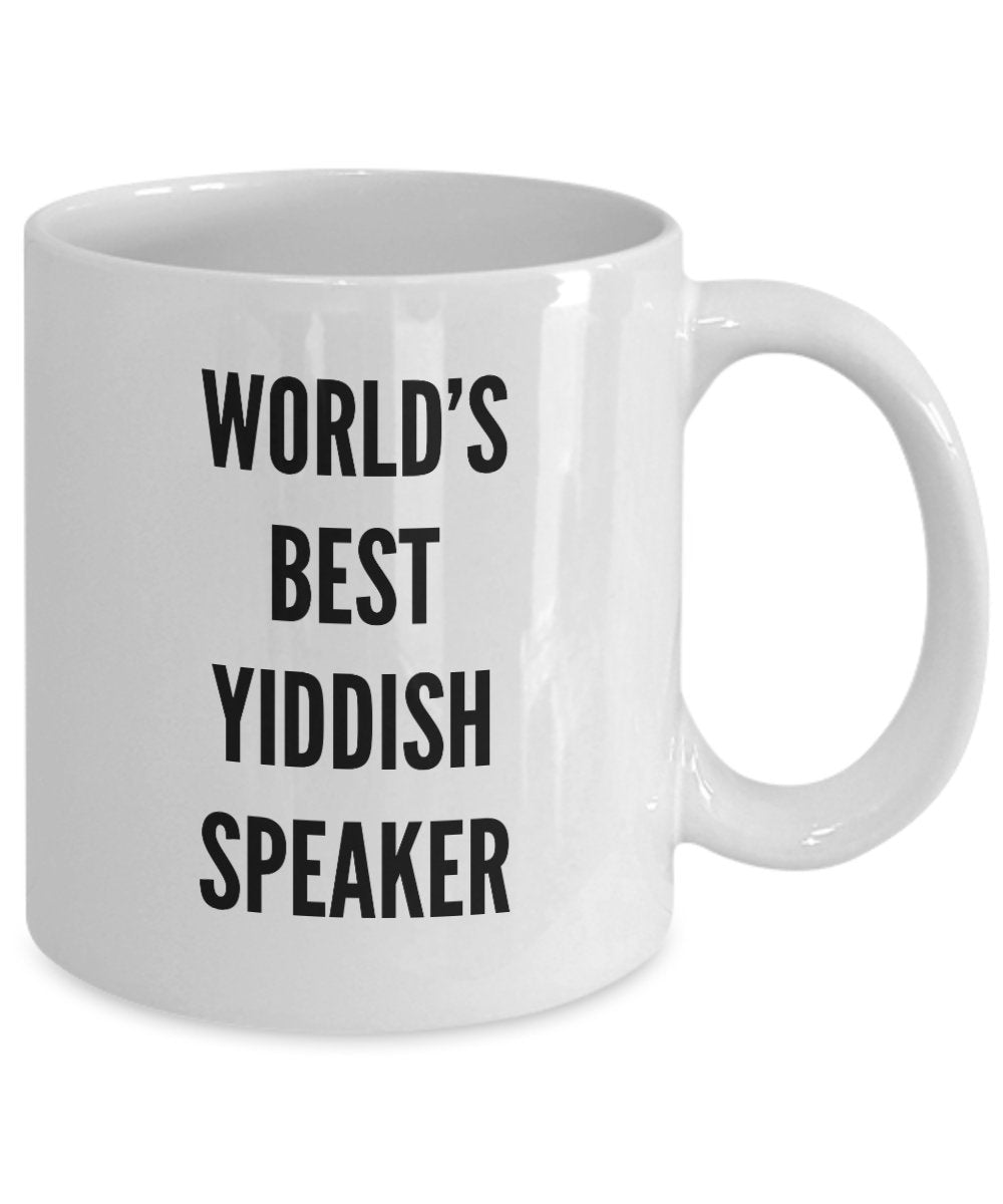 Lustige Yiddish Gifts – World's Best Speaker Tasse – jüdischer Humor Geschenk preiswert