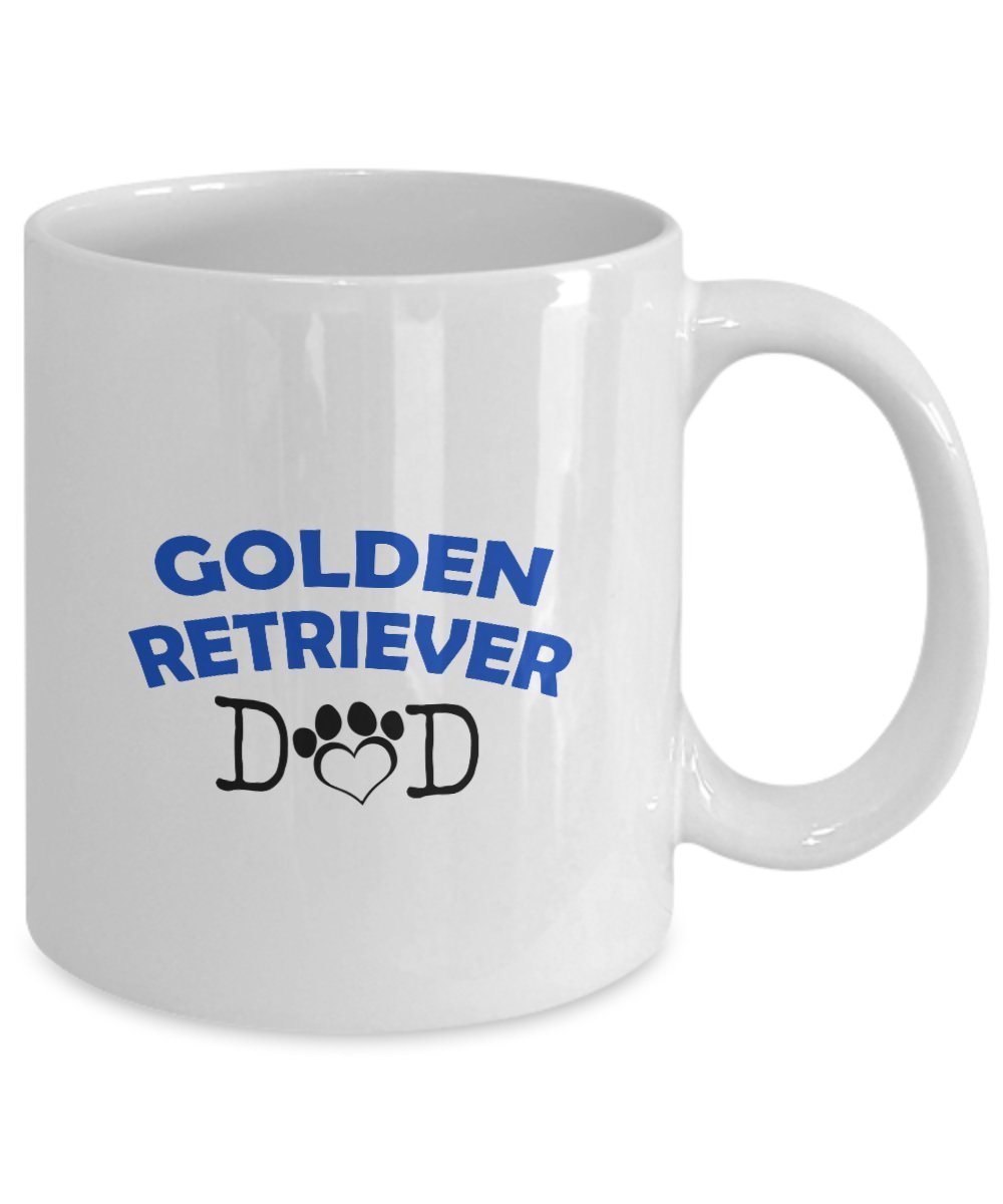 Funny Golden Retriever Couple Mug – Golden Retriever Dad – Golden Retriever Mom – Golden Retriever Lover Gifts - Unique Ceramic Gifts Idea (Dad & Mom)