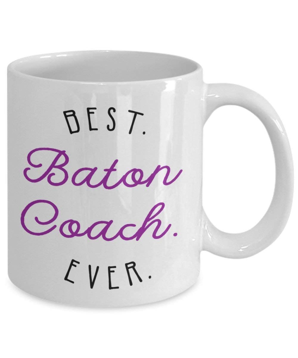 Baton Coach Gifts Mug - Funny Tea Hot Cocoa Coffee Cup - Novelty Birthday Christmas Anniversary Gag Gifts Idea