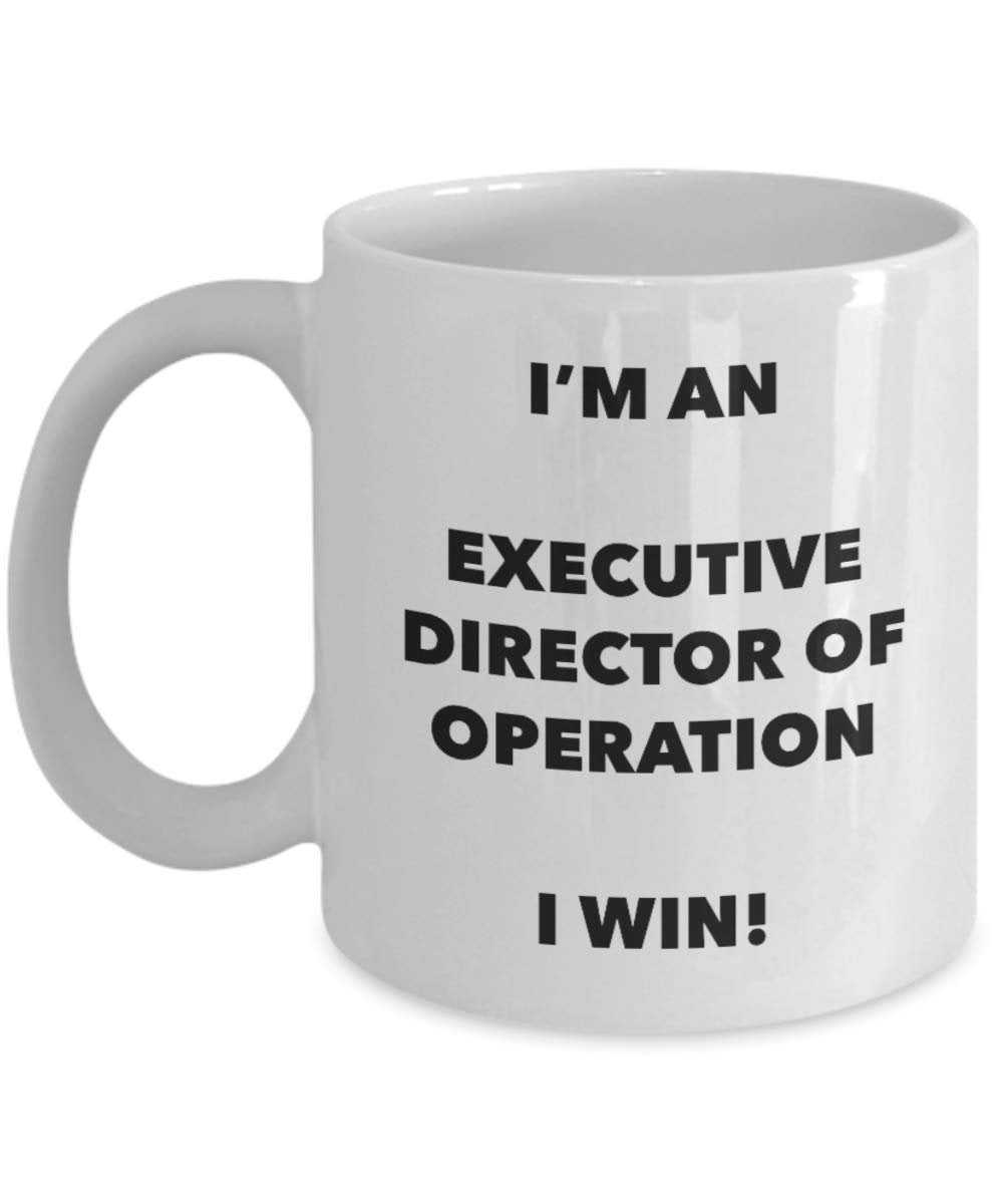 I' m An amministratore di funzionamento tazza i Win – Funny Coffee Cup – novelty Birthday Christmas GAG regalo idea 11oz Infradito colorati estivi, con finte perline