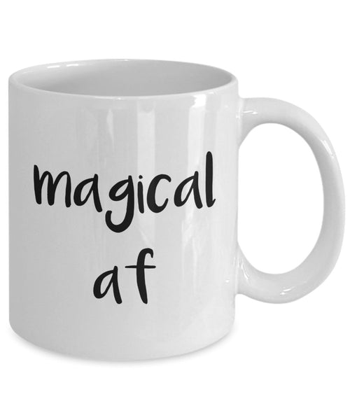 Magical af Mug - Funny Tea Hot Cocoa Coffee Cup - Novelty Birthday Gift Idea