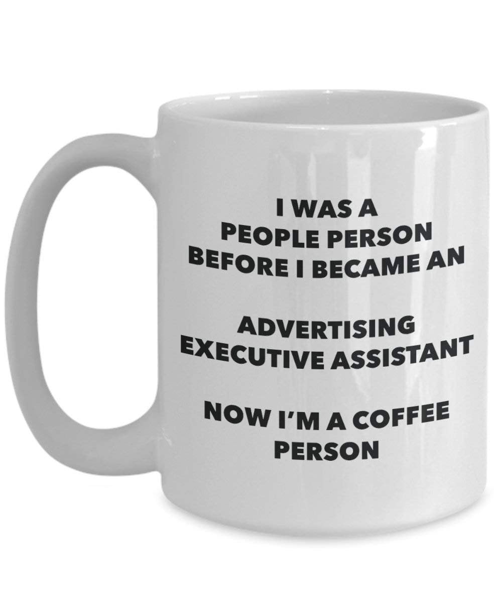 Werbung Executive Assistant Kaffee Person Tasse – Funny Tee Kakao-Tasse – Geburtstag Weihnachten Kaffee Lover Cute Gag Geschenke Idee