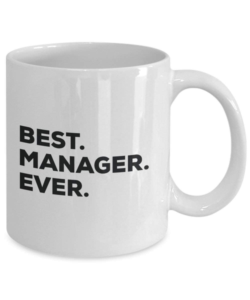Best Manager Ever Mug - Funny Coffee Cup -Thank You Appreciation For Christmas Birthday Holiday Unique Gift Ideas