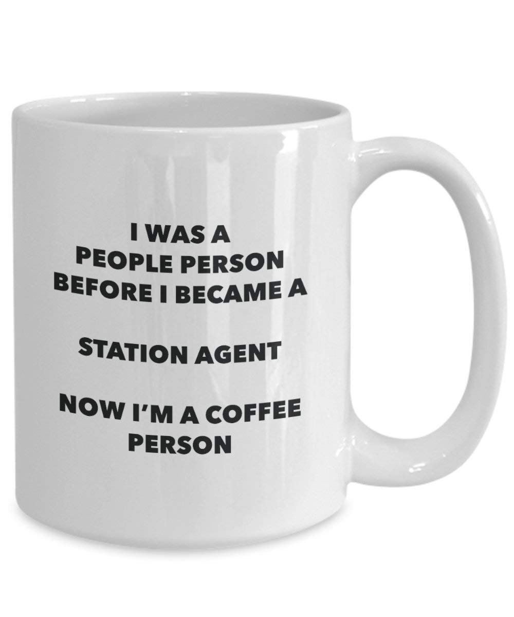 Station Agent Coffee Person Mug - Funny Tea Cocoa Cup - Birthday Christmas Coffee Lover Cute Gag Gifts Idea