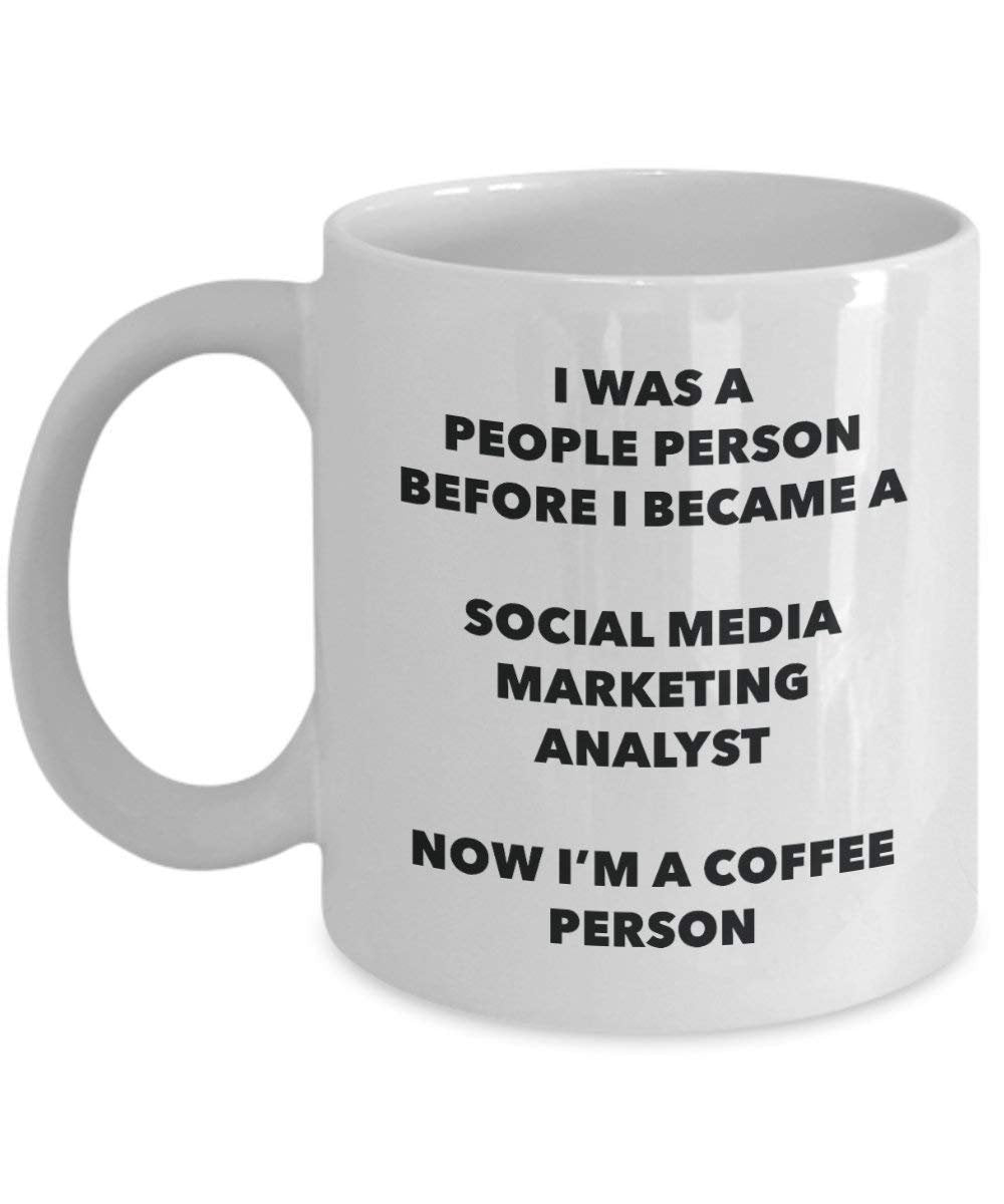 Social Media Marketing Analyst Kaffee Person Tasse – Funny Tee Kakao-Tasse – Geburtstag Weihnachten Kaffee Lover Cute Gag Geschenke Idee