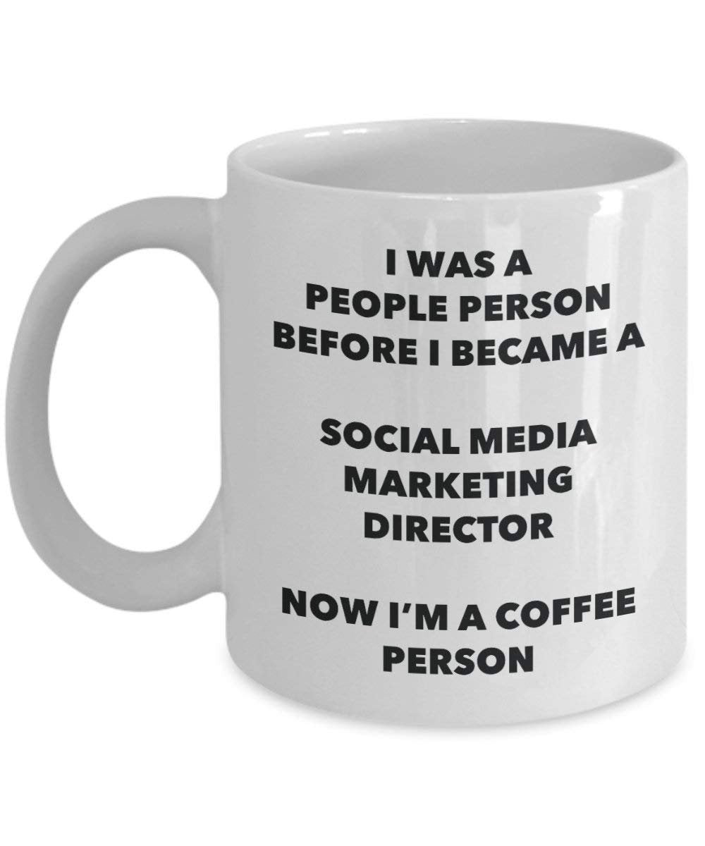 Social Media Marketing Regisseur Kaffee Person Tasse – Funny Tee Kakao-Tasse – Geburtstag Weihnachten Kaffee Lover Cute Gag Geschenke Idee