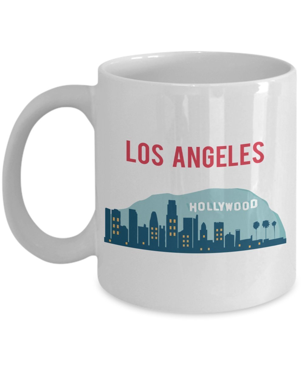 Lustige Tasse mit Aufschrift „Los Angeles“ für Tee, Kakao, Kaffeetasse – Neuheit Geburtstag Weihnachten Jahrestag Gag Geschenkidee