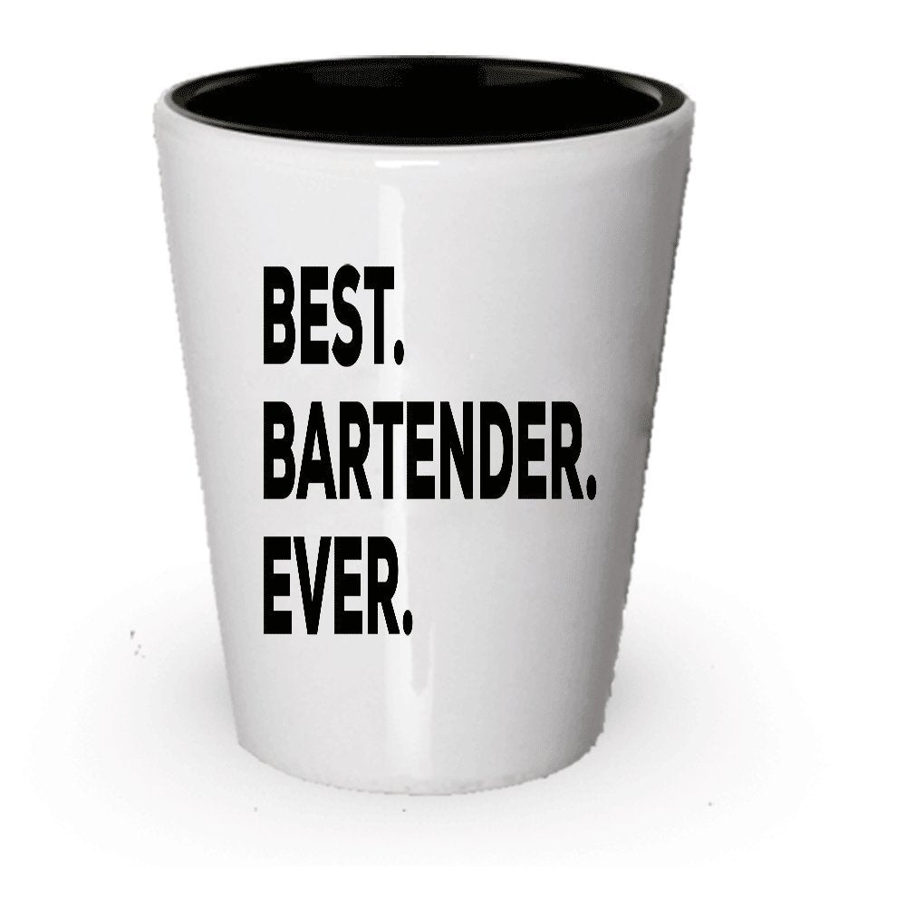 Best Bartender shot Glass – barman regali per donne uomini – Funny Gift – Bartending