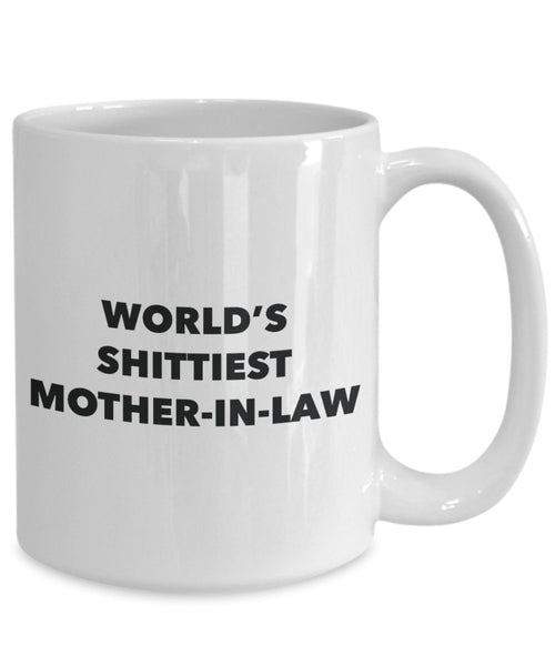 Mother-in-law Mug - Coffee Cup - World's Shittiest Mother-in-law - Mother-in-law Gifts - Funny Novelty Birthday Present Idea