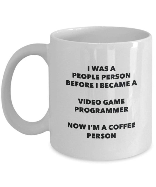 Video Game Programmer Coffee Person Mug - Funny Tea Cocoa Cup - Birthday Christmas Coffee Lover Cute Gag Gifts Idea