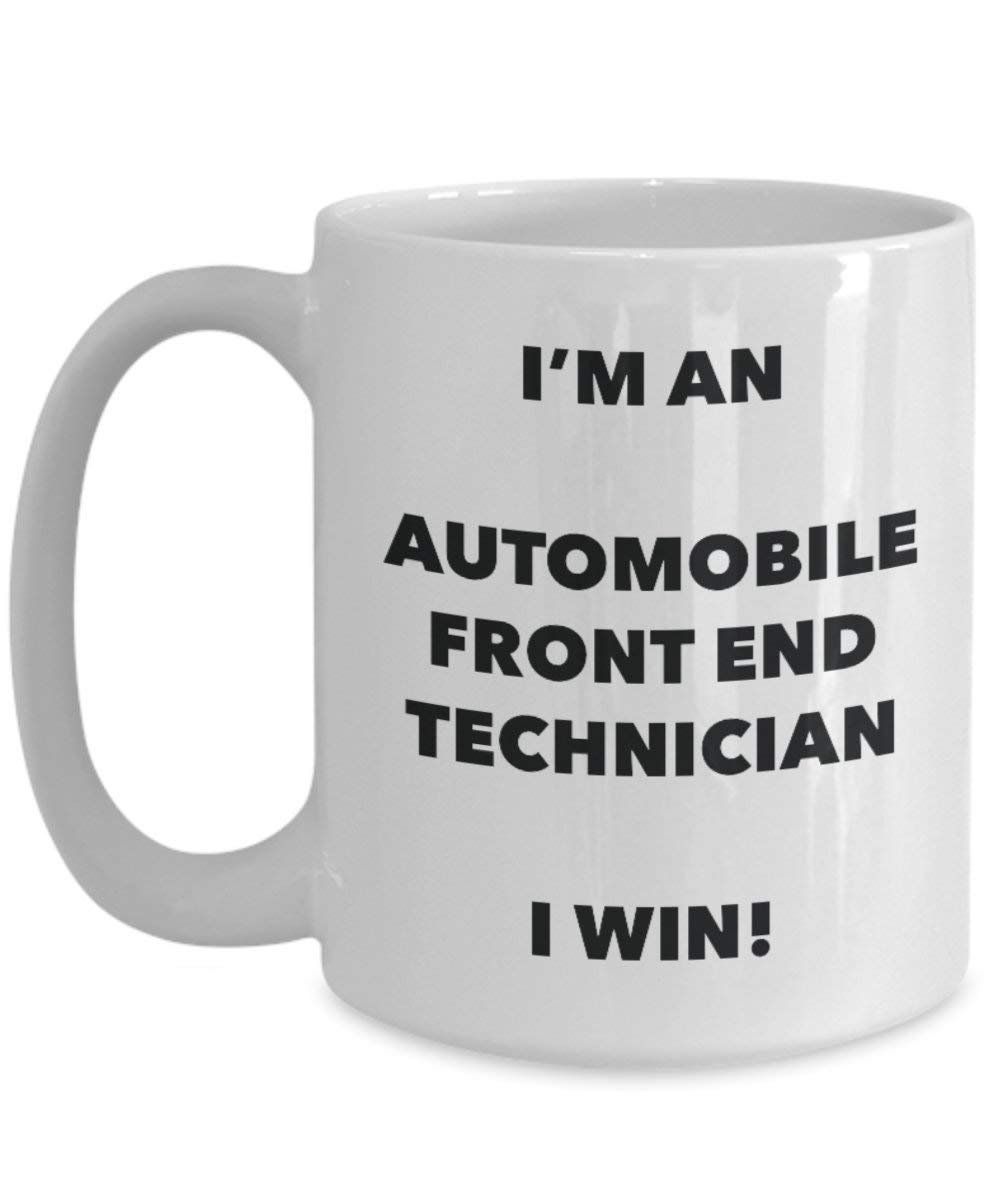 Automobile Front End Technician mug – I' m An automobile Front End Technician i Win. – Funny Coffee Cup – novelty Birthday Christmas GAG regalo idea 15oz Infradito colorati estivi, con finte perline