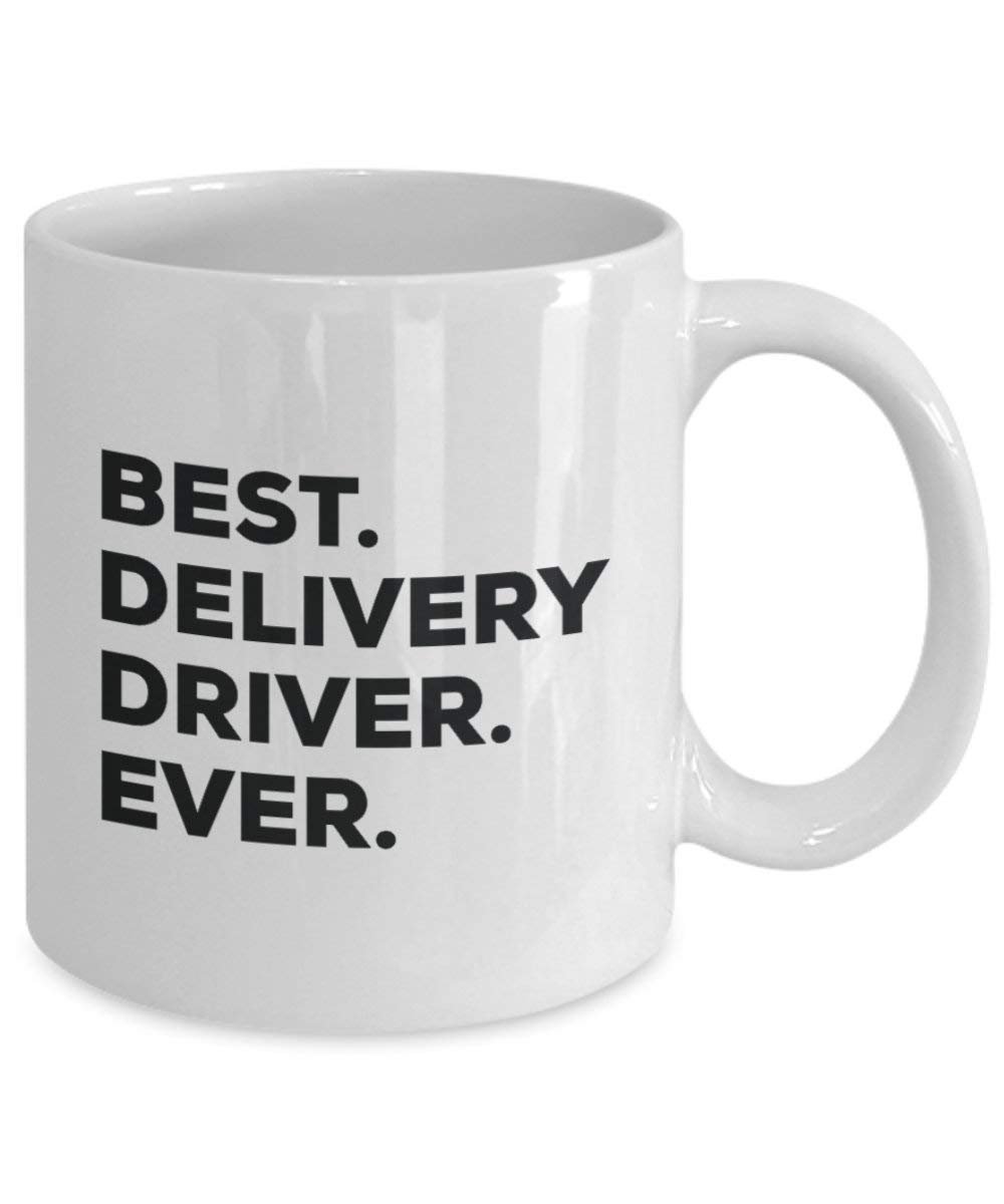 Meilleur pilote de livraison jamais Mug rigolo – Tasse à café – Thank You Appréciation pour Noël Anniversaire Vacances Cadeau unique idées 11oz blanc