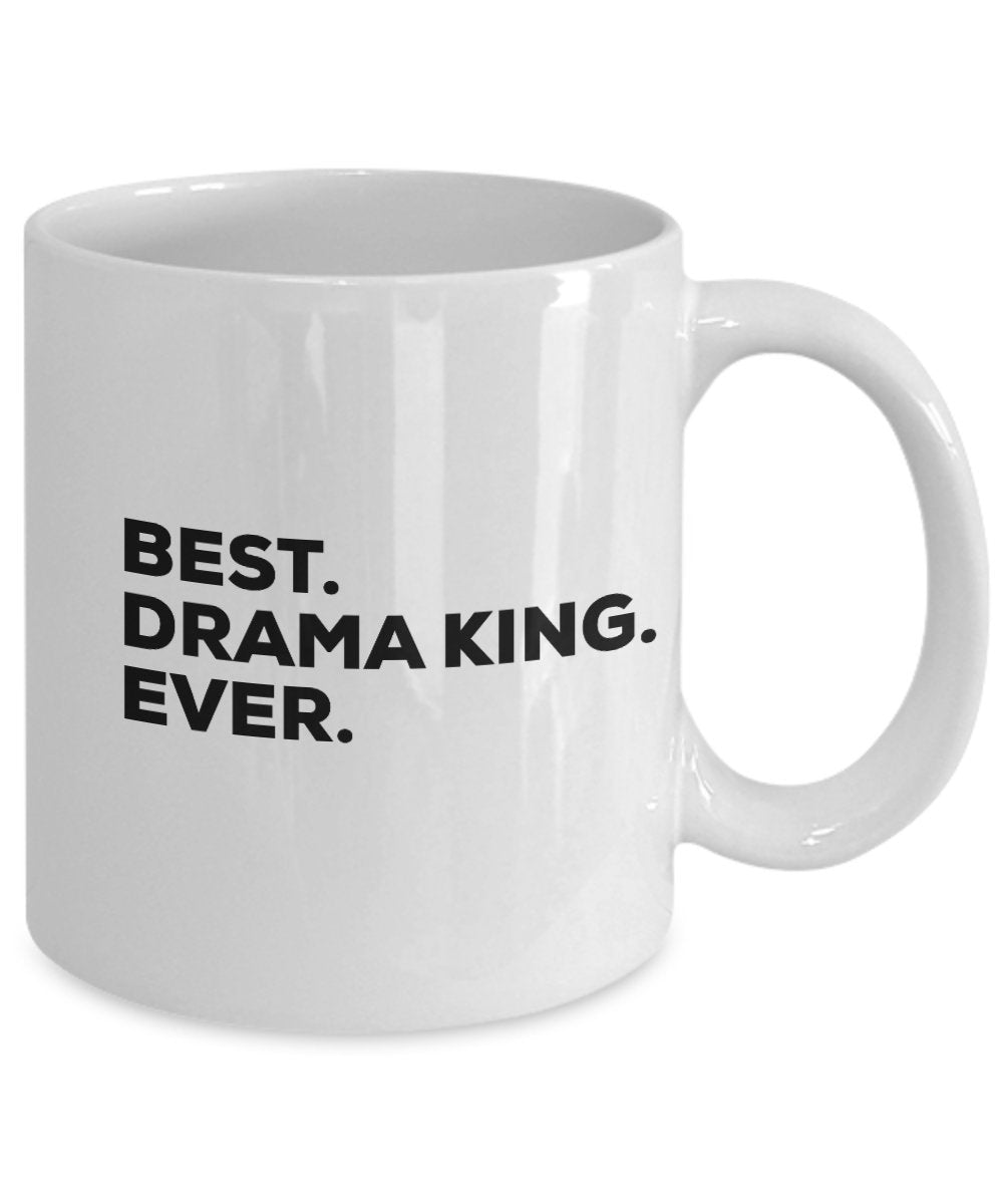 Drama King Gift - Mug - Coffee Cup - Funny Gag Gift - Best Drama King Ever - For Kids Teachers Boys Men - Themed Gifts - Theatre Theater Student - Bir