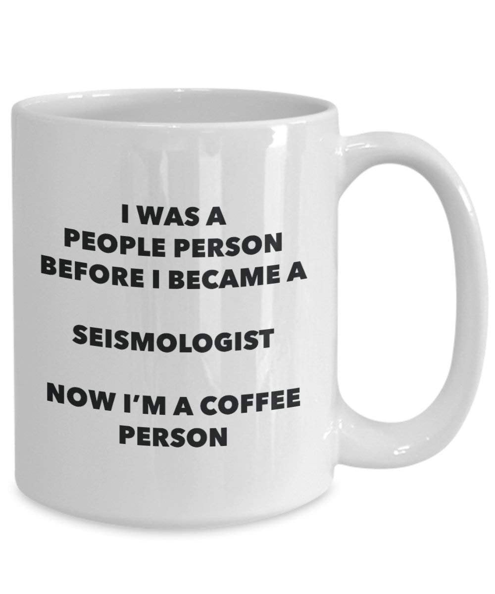 seismologist Kaffee Person Tasse – Funny Tee Kakao-Tasse – Geburtstag Weihnachten Kaffee Lover Cute Gag Geschenke Idee 11oz weiß