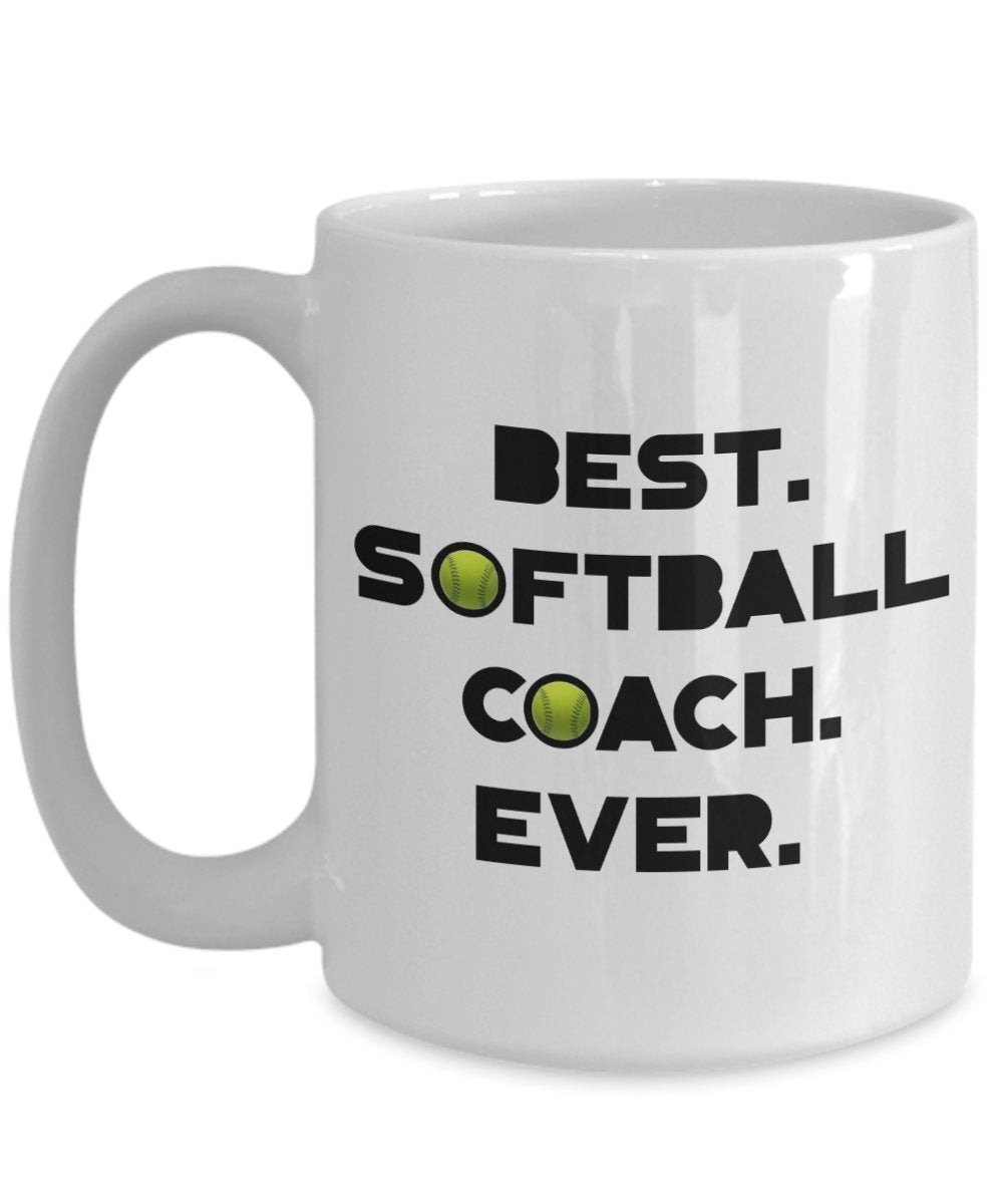 Coach Thank You Geschenk Softball – Softball Coach Kaffee Tasse – Funny Tee Hot Kakao-Tasse – Neuheit Geburtstag Weihnachten Gag Geschenke Idee 15oz weiß