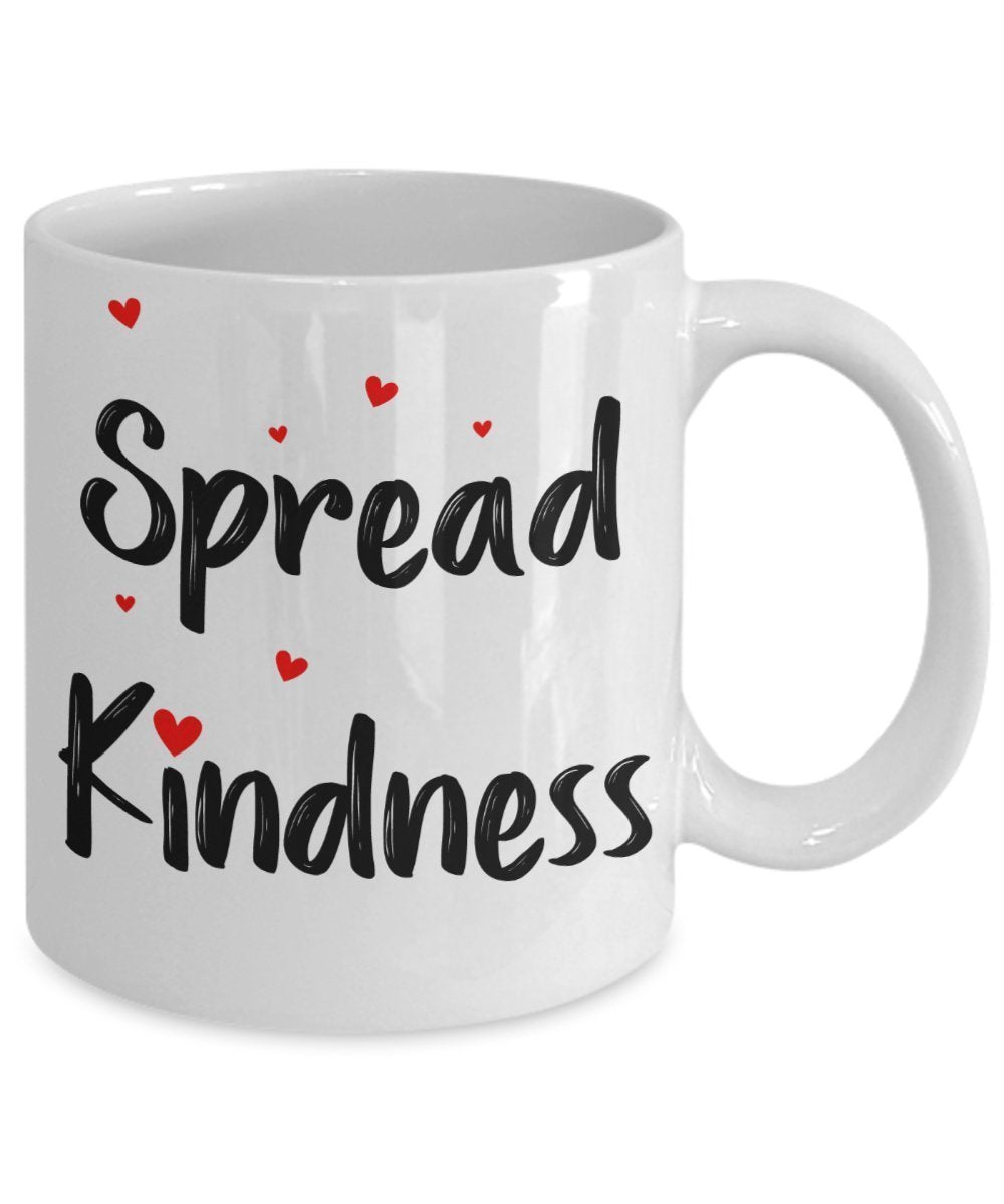 Spread Kindness Mug - Funny Tea Hot Cocoa Coffee Cup - Novelty Birthday Christmas Anniversary Gag Gifts Idea